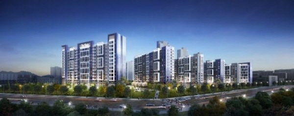 용인 수지 초입마을 아파트 리모델링 사업 조감도 (포스코건설 제공)