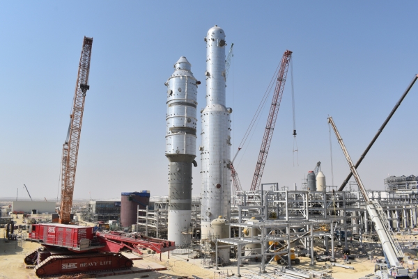 대림산업이 설치 완료한 사우디 마덴 암모니아 Ⅲ 공장의 이산화탄소 제거 시설