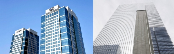 왼쪽)현대자동차 본사사옥 ·오른쪽)삼성전자 본사사옥
