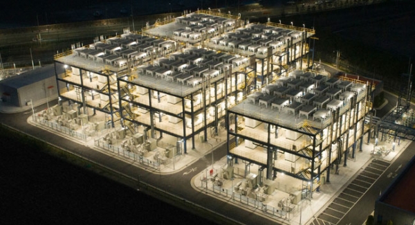 두산퓨얼셀이 연료전지 주기기 114대를 공급한 대산 수소연료전지발전소. 부생수소를 활용한 세계 최초·최대 연료전지발전소다 (사진=두산그룹)
