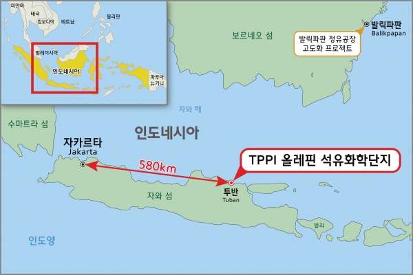 TPPI 석유화학단지 위치도 (사진=현대엔지니어링 제공)