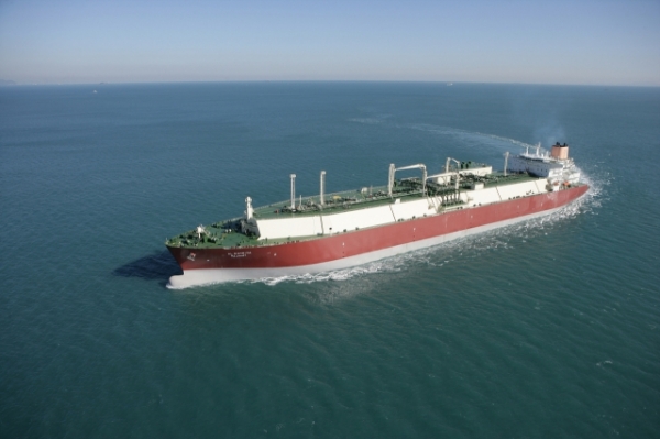 지난 2009년 대우조선해양이 건조해 카타르에 인도한 초대형 액화천연가스(LNG)운반선 (사진=대우조선해양 제공)