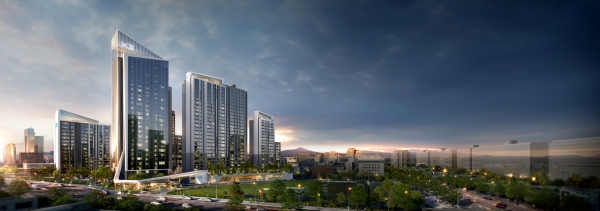 지난해 11월 GS건설이 시공사로 선정된 대치현대아파트 리모델링사업 투시도 (사진=GS건설)